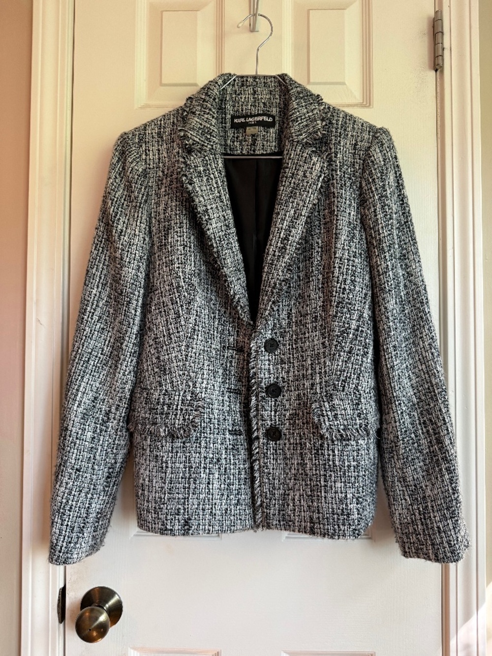 Karl Lagerfeld tweed blazer